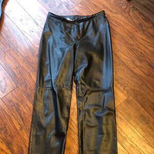 nine west genuine leather pant